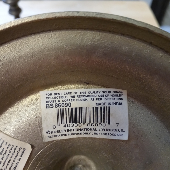 🎋🏰 2 VINTAGE HOSLEY SOLID BRASS 🏘🥀🚜🎣🚂🌉 - Picture 3 of 11